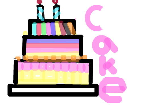 cake : 케이크케이크 스케치판 ,sketchpan