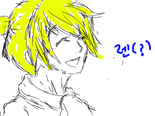 악의하인중에서.. : 아.머리색 ...;; 스케치판 ,sketchpan