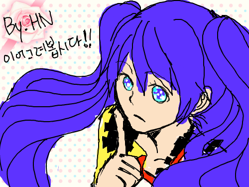 하츠네미쿠 : 하츠네미쿠 스케치판 ,sketchpan