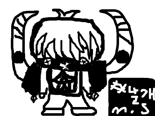 만화(날개)주인공 : 만화(날개)주인공 스케치판 ,sketchpan