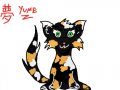 Yume design : The design for one of my characters, Yume, a cat with limited transformation ablilities. 스케치판 ,sketchpan