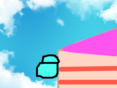 하늘을 나는 케잌 : 나는 하늘을 날아다니는 케잌이라네 스케치판 ,sketchpan