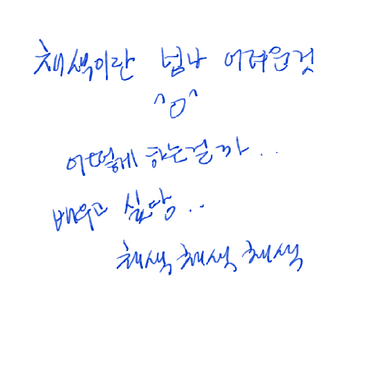 ㅊ색 : ㅊ색 스케치판 ,sketchpan