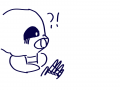 ?!?!?!아.... : ?!?!?!아..샌즈 잘생겼다 닮고싶어..(?) 스케치판 ,sketchpan
