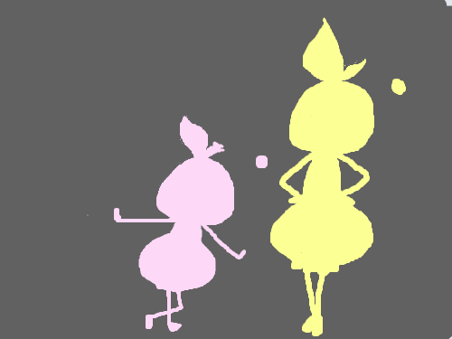 쿠헬헬헬 : 실루엣 스케치판 ,sketchpan