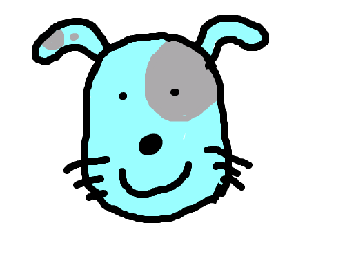 강아지 : 얼룩귀여운 강아지 스케치판 ,sketchpan