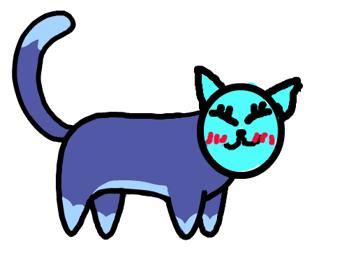 큰고양이 : 몸은 크고 얼굴은 작은 고양이 스케치판 ,sketchpan