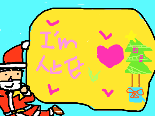 산타 : 산타에여 스케치판 ,sketchpan