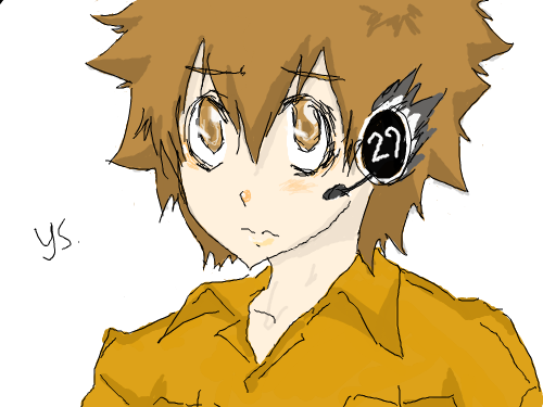 츠나 : 스파나한테 잡혔을 땐가.. 이어폰? 저건 또 왜 저모양.. 스케치판 ,sketchpan