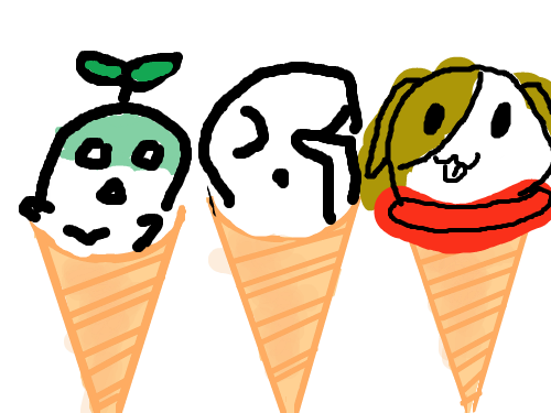 이어그리기 : 아이스크림 스케치판 ,sketchpan