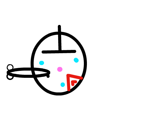 사과 벌레 : 벌레가 사과를 맛있게 냠 냠 먹고있다. 스케치판 ,sketchpan