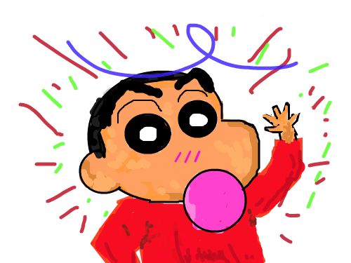 짱구 : 미친신짱구 스케치판 ,sketchpan