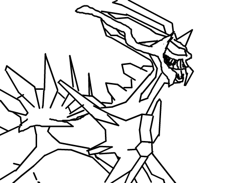 디아루가 : 나의 디아루가 스케치판 ,sketchpan