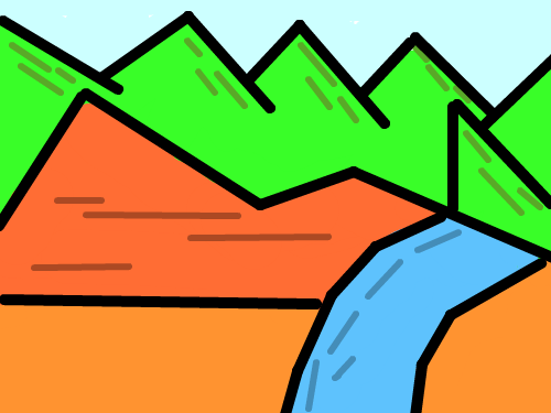 풍경화 : 이상한 풍경화 스케치판 ,sketchpan