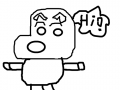 짱구 : 이 그림은 짱구를 그린 것입니다. 스케치판 ,sketchpan
