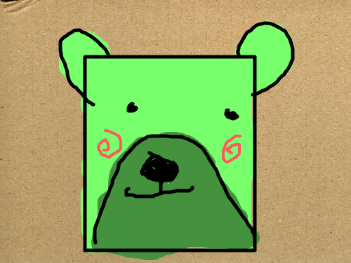 곰돌이 : 곰돌이 행운 스케치판 ,sketchpan
