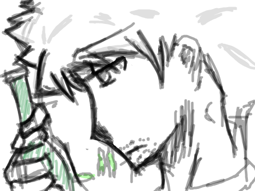 폐인 : 브러쉬 투명도 설정어렵네요 아근데 이그림오래보고있으면 머리가 아픈듯한느낌이.. 스케치판 ,sketchpan