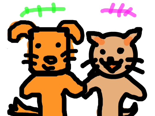 개와고양이 : 정신병원에서 스케치판 ,sketchpan