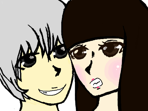 까마귀?? : 개고양이 커플 스케치판 ,sketchpan