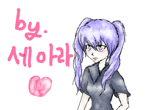 자캐ㅋ : 그냥 심심해서 자캐 그리는데 스캐치판 되게 잼있네여!!얼마전가입했어옄 스케치판 ,sketchpan