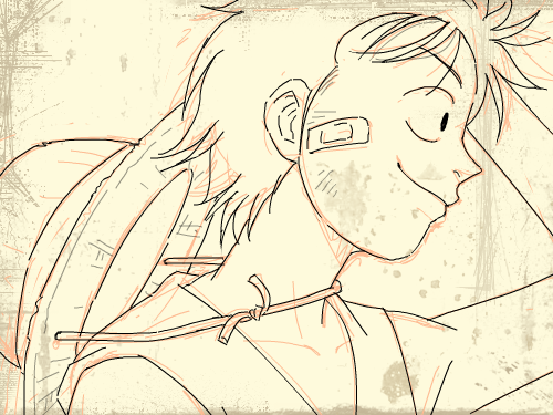 원피스 루피 : 나 신인듯 ㅋㅋ 스케치판 ,sketchpan