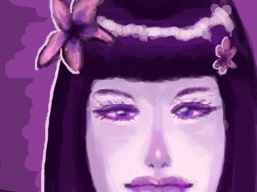 여자얼굴 : 창백하게 그렸뜸 -_-ㅋ 스케치판 ,sketchpan