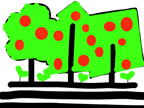 이승연-1 : 나무들입니다. 스케치판 ,sketchpan