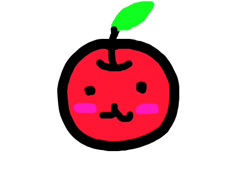 02-사과 : 사과 얼굴 그리기 스케치판 ,sketchpan