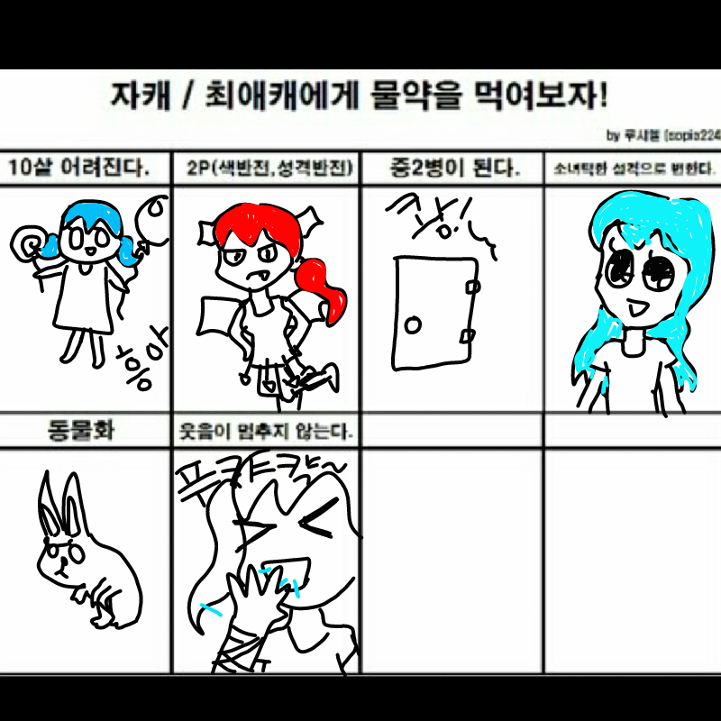 물약 : 물약 스케치판 ,sketchpan