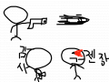 총알잡아서쏘기 ㅋㅋ : ㅋㅋㅋㅋ 스케치판 ,sketchpan