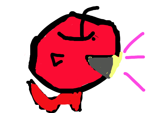 지산-미친사과개 : 개가밥달라고짖고있다 스케치판 ,sketchpan