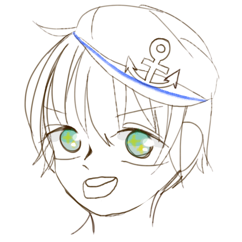 마린룩도.. : 마린룩도전 스케치판 ,sketchpan