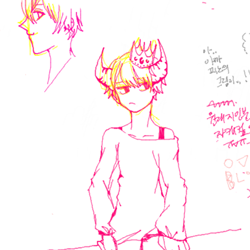 그림ㅁ도 .. : 그림ㅁ도 안그려지니까 예전에 그룹보드한거ㅠㅠ 그림체 오락가락하네요 스케치판 ,sketchpan