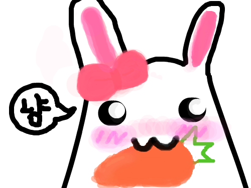ㅇㅅㅇ : 밥먹는토끼 스케치판 ,sketchpan