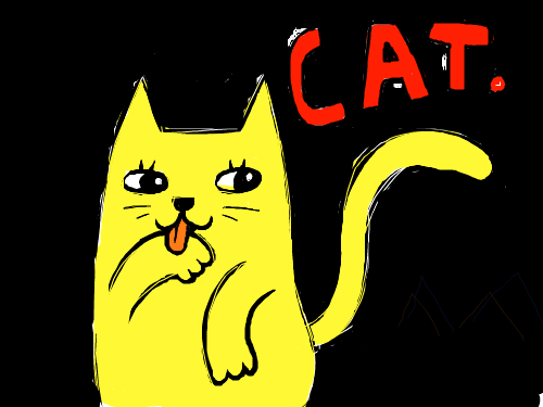 고양이 색칠 : 예뿌죠??? 스케치판 ,sketchpan