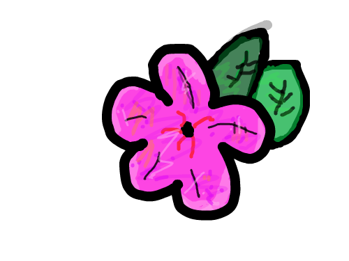 숙제 꽃 : 그냥 막 해봤다 스케치판 ,sketchpan