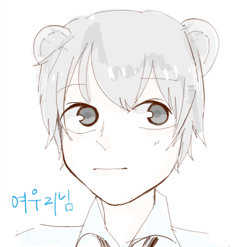 으아니..♡.. : 으아니..♡♡다음주님이 그려주신 왕왕이ㅠㅠㅠ잘그려주셔서 감사할뿐..너무 맘에 듭니다 고마워요^♡^! 스케치판 ,sketchpan
