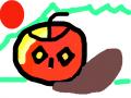 슬픈사과 : 사과의 저 노을 스케치판 ,sketchpan