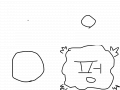 터지는 공 : 터지는 공을 그린 그림 스케치판 ,sketchpan