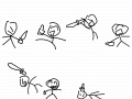 술취한 인간 : 술취한 인간이 인간을 죽임 스케치판 ,sketchpan