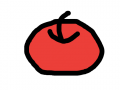 넙쭉사과 : 넙쩍한 사과 스케치판 ,sketchpan