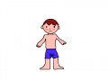 남자아이 : 남자아이를 그린 그림 스케치판 ,sketchpan