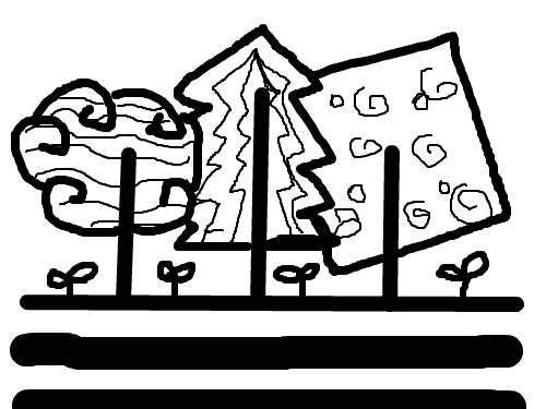 무늬있는 나무 : 무늬있는 나무 스케치판 ,sketchpan