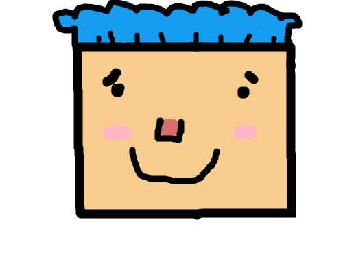 네모난 남자 : 얼굴이 네모다 스케치판 ,sketchpan