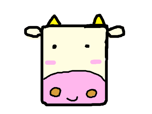 잘생긴 젖소 : 아주 잘생겼다 스케치판 ,sketchpan