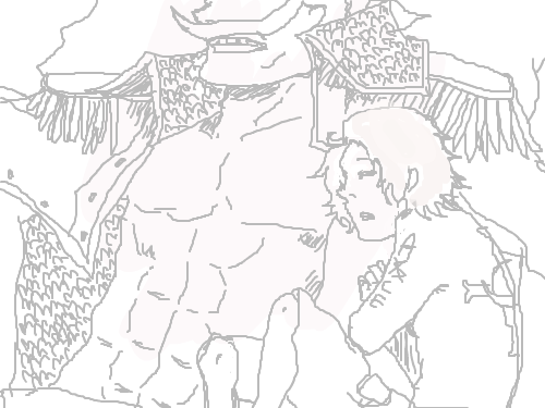 에이스  흰수염 모작 : 모작입니다 ; 마우스 질은 역시 힘든듯 ㅠㅠㅠ 스케치판 ,sketchpan