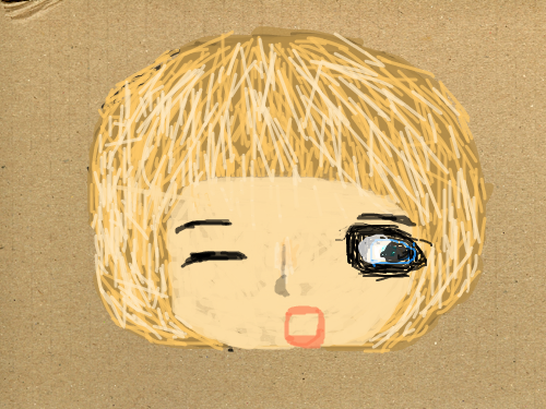 인형얼굴? : 인형얼굴만들의도가 아니었는데 넘 어려워서..ㅎㅎ 스케치판 ,sketchpan
