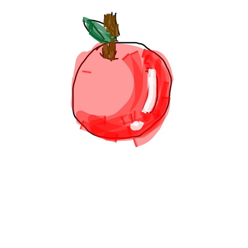 사과 : 사과 스케치판 ,sketchpan