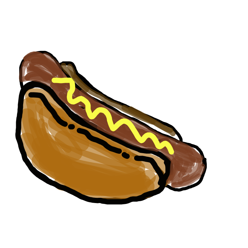 핫도그 : 핫도그 스케치판 ,sketchpan