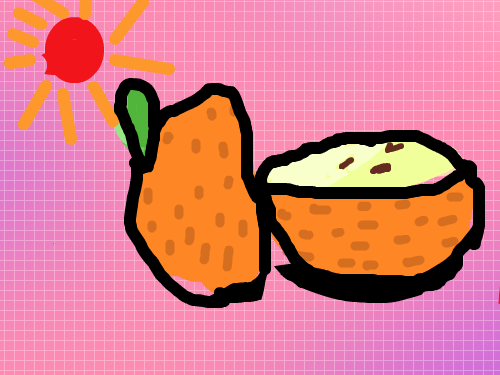 바닥에 떨어진 배 : 바닥에 배가 떨어졌어요 스케치판 ,sketchpan